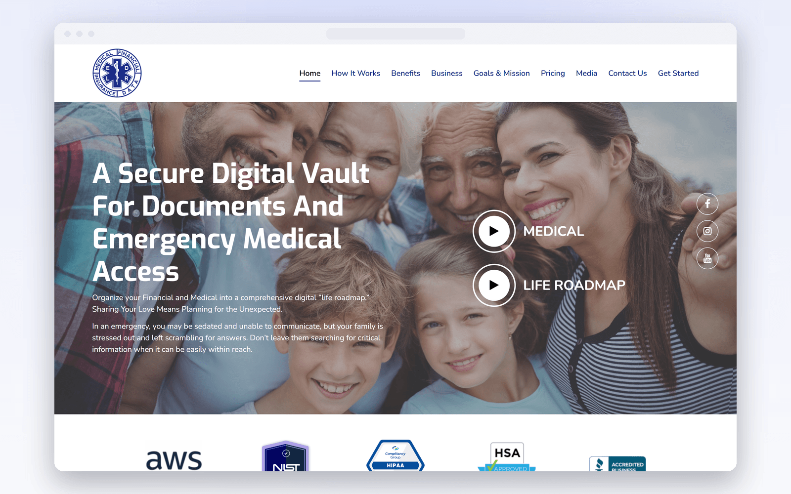 ELDR — Secure Medical & Document Vault — Healthcare project by Zinetics