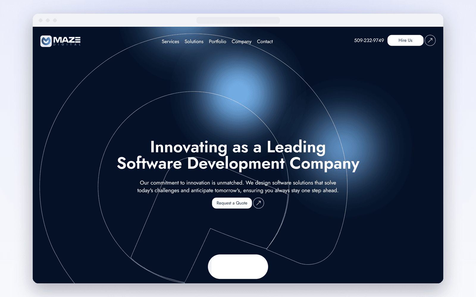 Maze Digital — Corporate Site — Web App project by Zinetics
