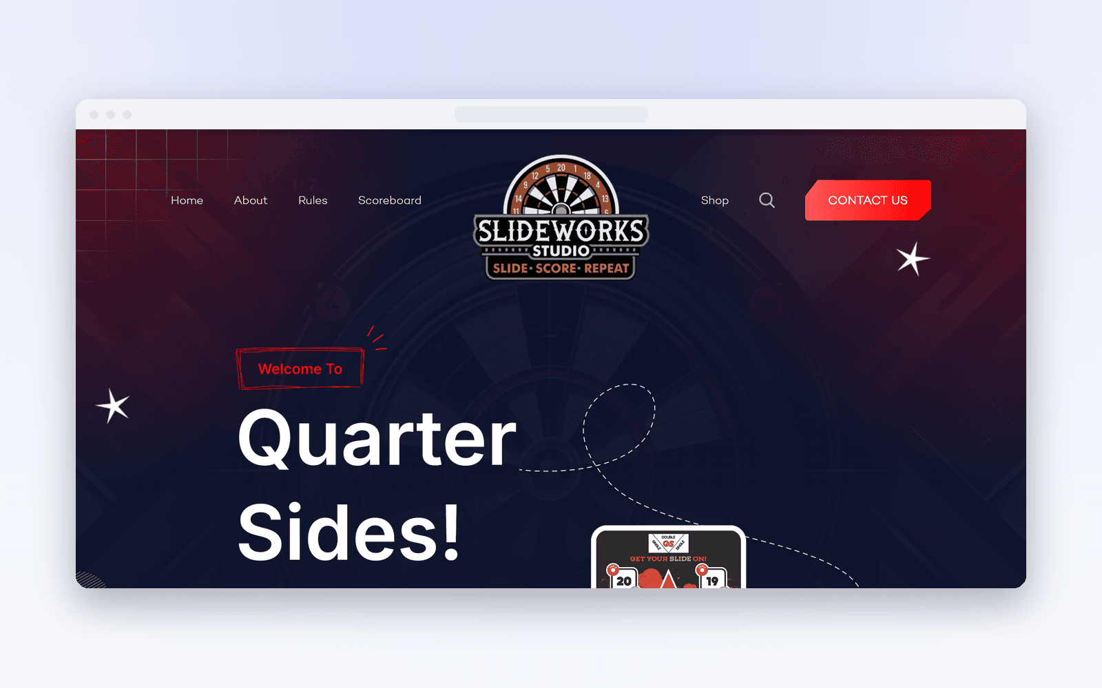 Quarter Slide — SlideWorks Studio — Web App project by Zinetics
